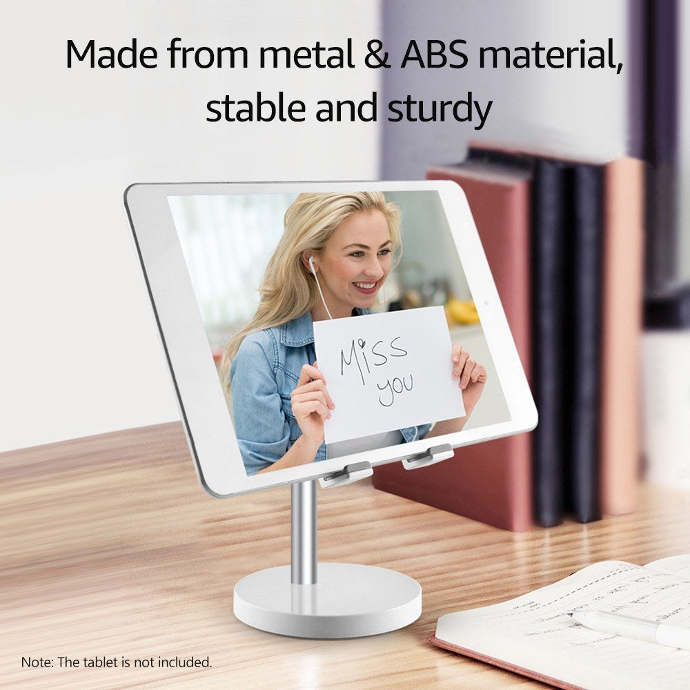 Aluminum Alloy Phone Stand for Desk / Bed Compatible with Cellphone and Tablet Smaller than 10 Inch - Silver/Standard Phone Stand Aluminum Alloy Phone Stand for Desk / Bed Compatible with Cellphone and Tablet Smaller than 10 Inch - Silver/Standard Phone Stand